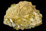 Gemmy, Golden Barite Crystal Cluster - Eagle Mine, Colorado #127023-1